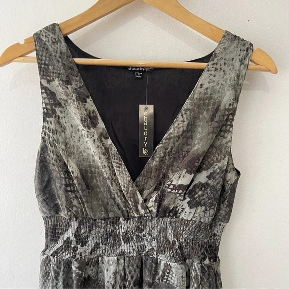 Anthropologie Chaudry Snake Skin Maxi Dress - Picture 3 of 5